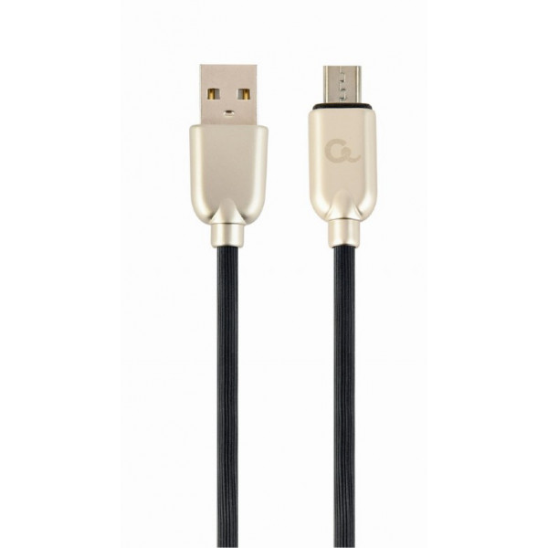Фото - Кабель Cablexpert USB 2.0 A - microUSB Premium 2m Black (CC-USB2R-AMmBM-2M) Фото - Кабель Cablexpert USB 2.0 A - microUSB Premium 2m Black (CC-USB2R-AMmBM-2M)