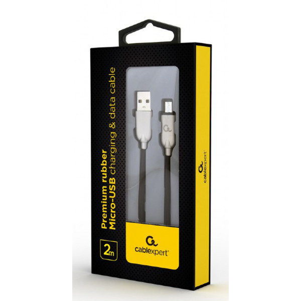 Фото - Кабель Cablexpert USB 2.0 A - microUSB Premium 2m Black (CC-USB2R-AMmBM-2M)