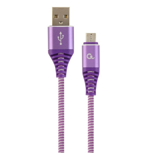Фото - Кабель Cablexpert USB 2.0 A - microUSB Premium 2m Violet (CC-USB2B-AMmBM-2M-PW)