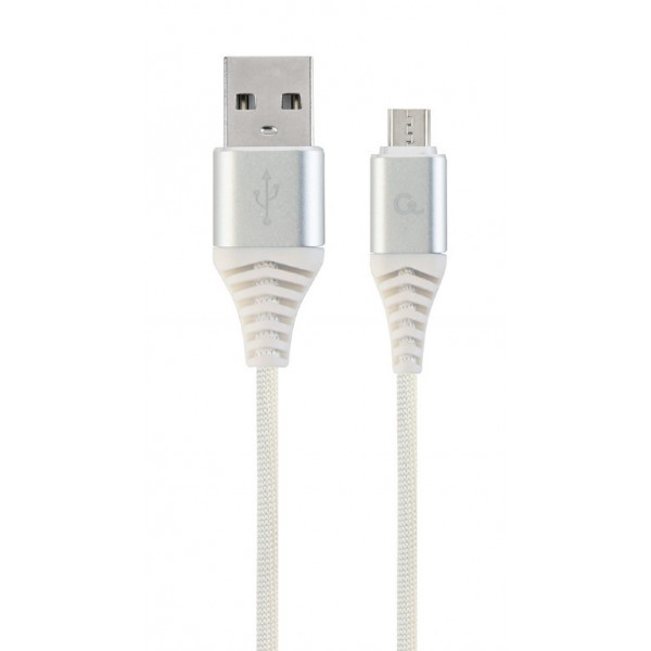 Фото - Кабель Cablexpert USB 2.0 A - microUSB Premium 2m White (CC-USB2B-AMmBM-2M-BW2)