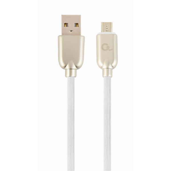 Фото - Кабель Cablexpert USB 2.0 A - microUSB Premium 2m White (CC-USB2R-AMmBM-2M-W)