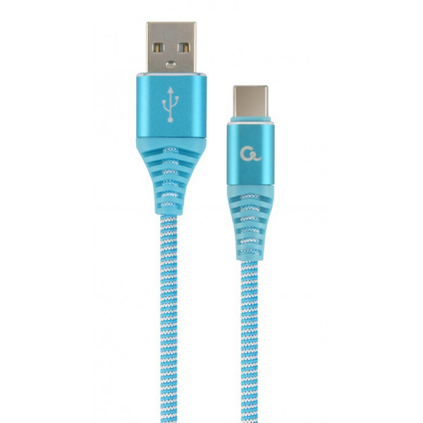 Фото - Кабель синхронізації даних Cablexpert USB 2.0 A - USB Type-C Premium 1m Blue (CC-USB2B-AMCM-1M-VW) Фото - Кабель синхронізації даних Cablexpert USB 2.0 A - USB Type-C Premium 1m Blue (CC-USB2B-AMCM-1M-VW)