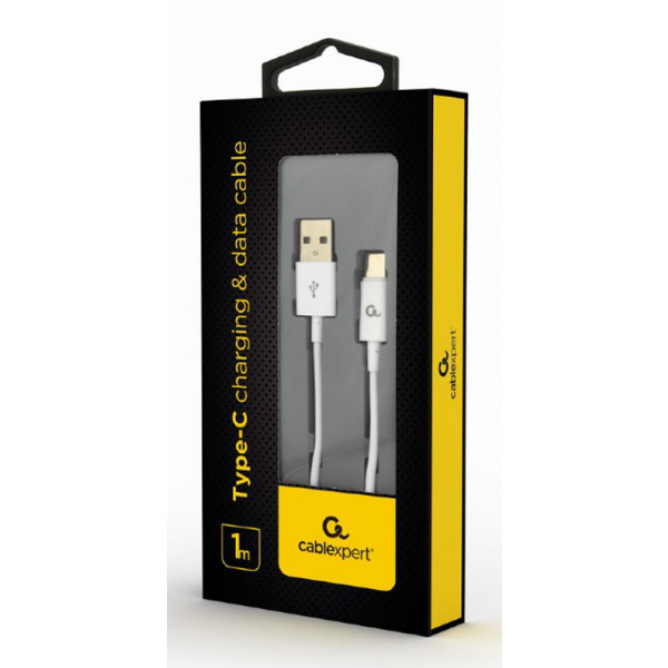 Фото - Кабель Cablexpert USB 2.0 A - USB Type-C Premium 1m White (CC-USB2P-AMCM-1M-W)