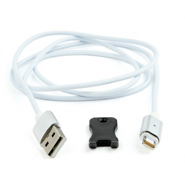 Фото - Кабель синхронізації даних Cablexpert USB 2.0 BM - Lightning (CC-USB2-AMLMM-1M) 1m White