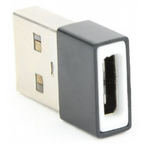 Фото - Перехідник USB-C - USB Cablexpert USB 2.0 type A - USB type-C Black (A-USB2-AMCF-01)
