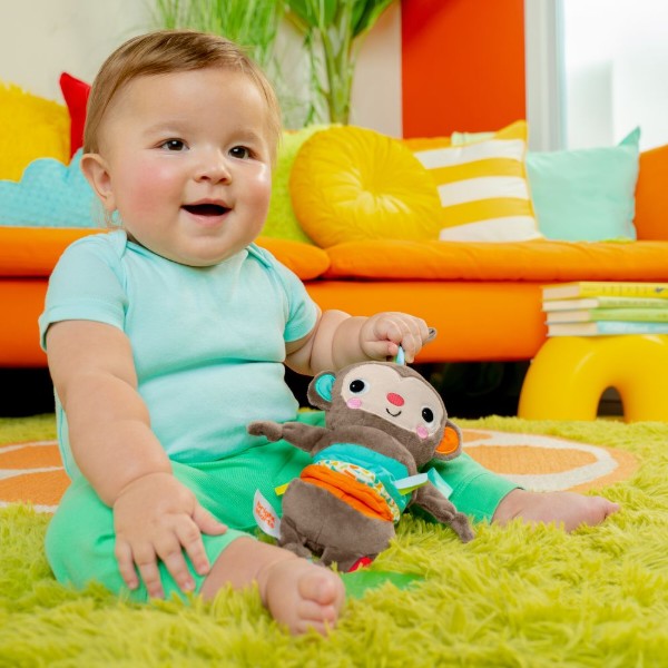 Фото - Підвіска Bright Starts музична Pull Play & Boogie Мавпа (13089)
