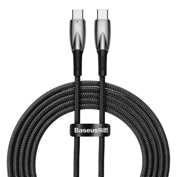 Фото - Кабель Baseus Glimmer Series Fast Charging Type-C to Type-C 100W 1m (CADH000702)