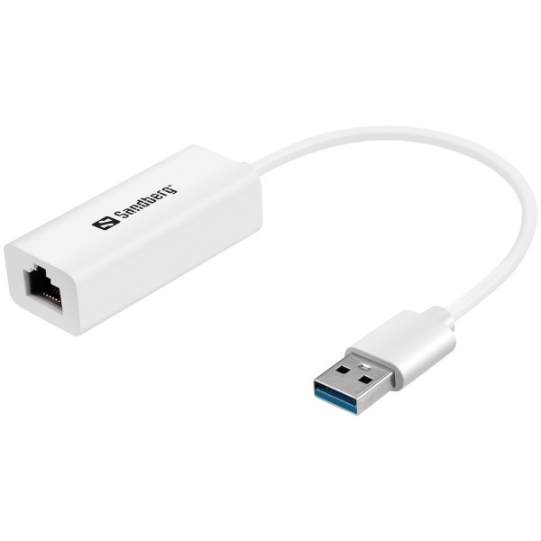 Фото - Переходник USB- RJ-45 Sandberg USB 3.0 Type A - Ethernet RJ45 (133-90)