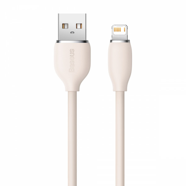 Фото - Кабель синхронізації даних Baseus Jelly Liquid Silica Gel Fast Charging Data Cable USB to iP 2.4A 2m Pink (CAGD000104)