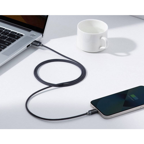 Фото - Кабель синхронізації даних Baseus Crystal Shine Series Fast Charging Data Cable USB to iP 2.4A 1.2m Black (CAJY000001)
