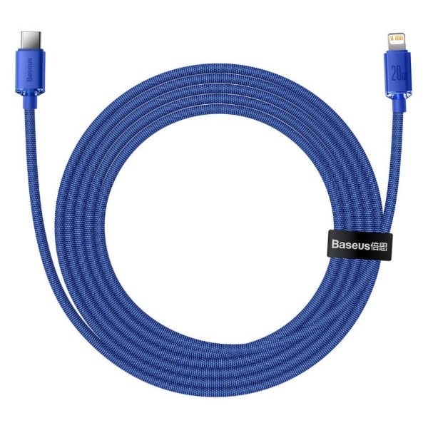 Фото - Кабель Baseus Crystal Shine Series Fast Charging Data Cable Type-C to iP 20W 2m Blue (CAJY000303)