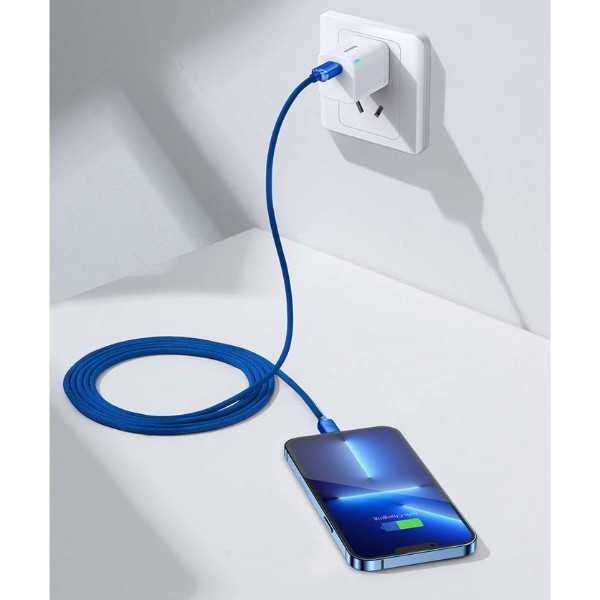 Фото - Кабель Baseus Crystal Shine Series Fast Charging Data Cable Type-C to iP 20W 2m Blue (CAJY000303)