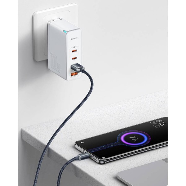 Фото - Кабель Baseus Crystal Shine Series Fast Charging Data Cable USB to Type-C 100W 1.2m Black (CAJY000401)