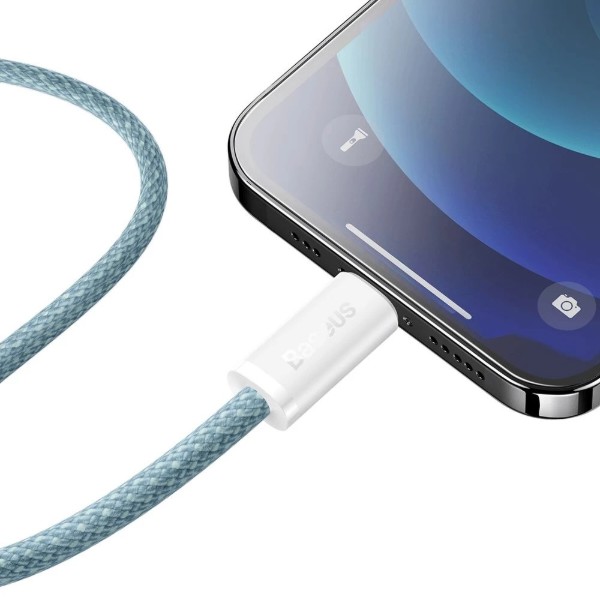 Фото - Кабель Baseus Dynamic Series Fast Charging Data Cable Type-C to iP 20W 1m Blue (CALD000003)