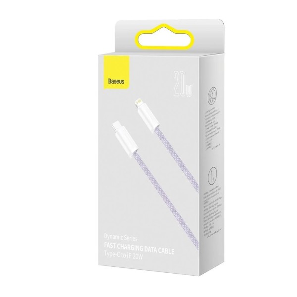 Фото - Кабель Baseus Dynamic Series Fast Charging Data Cable Type-C to iP 20W 1m Purple (CALD000005)