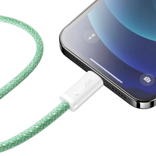 Фото - Кабель Baseus Dynamic Series Fast Charging Data Cable Type-C to iP 20W 2m Green (CALD000106)