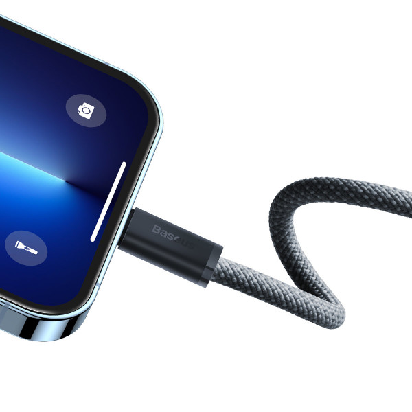 Фото - Кабель синхронізації даних Baseus Dynamic Series Fast Charging Data Cable Type-C to iP 20W 2m Slate Gray (CALD000116)