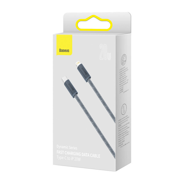 Фото - Кабель синхронізації даних Baseus Dynamic Series Fast Charging Data Cable Type-C to iP 20W 2m Slate Gray (CALD000116)