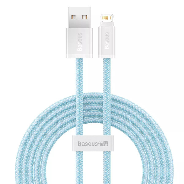 Фото - Кабель синхронізації даних Baseus Dynamic Series Fast Charging Data Cable USB to iP 2.4A 2m Blue (CALD000503)