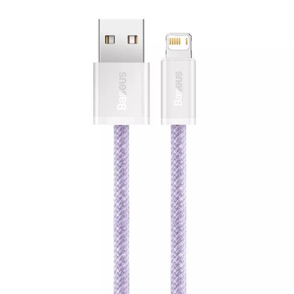 Фото - Кабель Baseus Dynamic Series Fast Charging Data Cable USB to iP 2.4A 2m Purple (CALD000505)