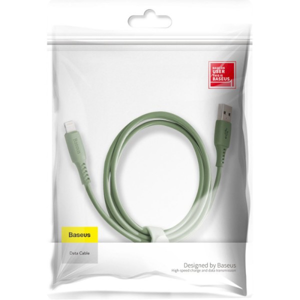 Фото - Кабель Baseus Colourful Cable USB for iP 2.4A 1.2 m Green (CALDC-06)