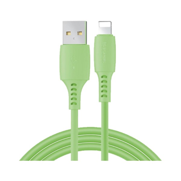Фото - Кабель Baseus Colourful Cable USB for iP 2.4A 1.2 m Green (CALDC-06)