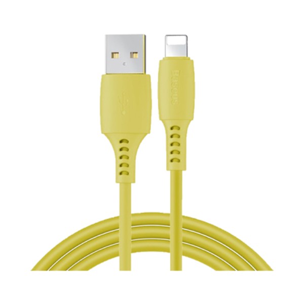 Фото - Кабель Baseus Colourful Cable USB for iP 2.4A 1.2 m Yellow (CALDC-0Y)
