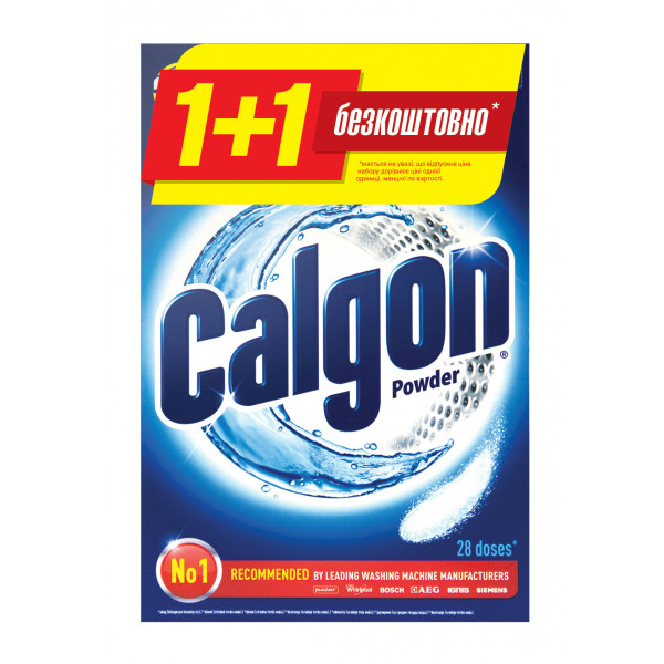 Фото - Засіб від накипу для пральних машин Calgon Засіб для пом'якшення води 1 + 1 кг