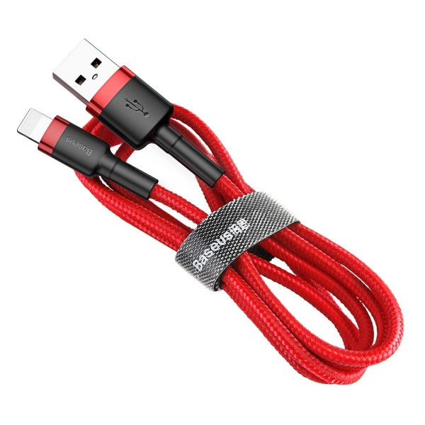 Фото - Кабель Baseus Cafule Cable USB for IP 2A 3m Red/Red (CALKLF-R09)