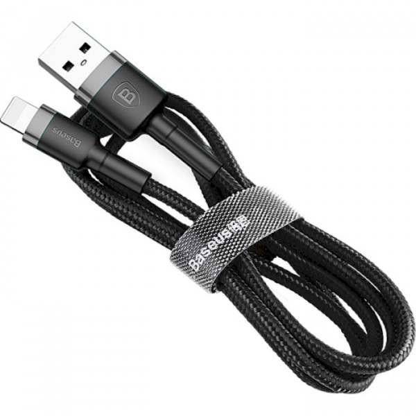 Фото - Кабель синхронізації даних Baseus Cafule Cable USB for iP 2A 3 m Black/Grey (CALKLF-RG1) Фото - Кабель синхронізації даних Baseus Cafule Cable USB for iP 2A 3 m Black/Grey (CALKLF-RG1)
