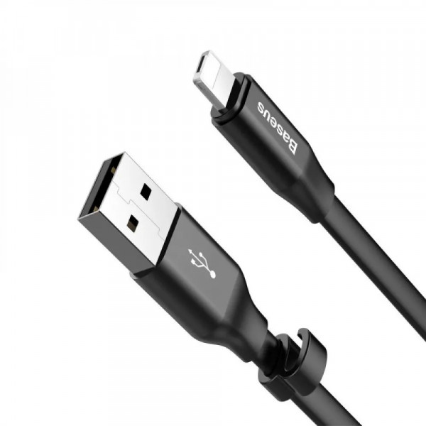 Фото - Кабель синхронізації даних Baseus Nimble Micro-Lightning 0.23м Black CALMBJ-01