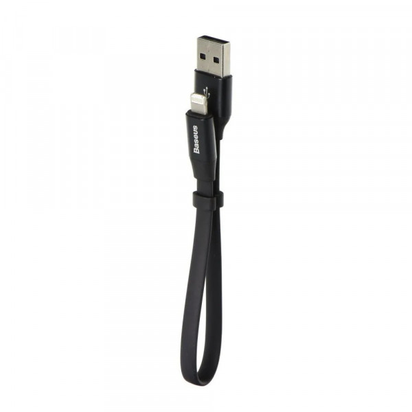 Фото - Кабель синхронізації даних Baseus Nimble Micro-Lightning 0.23м Black CALMBJ-01