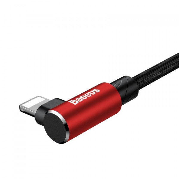 Фото - Кабель синхронізації даних Baseus MVP Elbow Type Cable USB For IP 2A 1m Red (CALMVP-09)