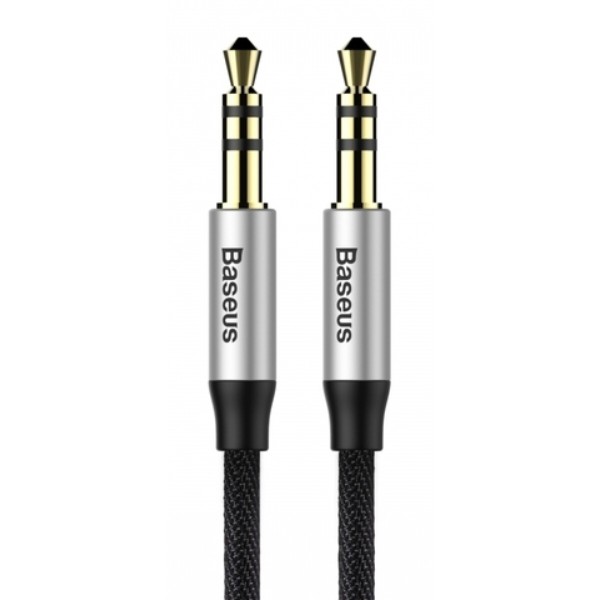 Фото - Кабель 3.5 мм - 3.5 мм Baseus Jack 3.5mm Yiven Audio Cable M30 M/M 1m Silver/Black (CAM30-BS1)