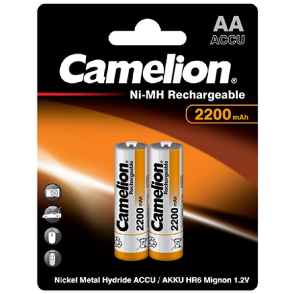 Фото - Акумулятор тип AA Camelion AA 2200mAh Ni-MH x2 R6-2BL (NH-AA2200BP2)