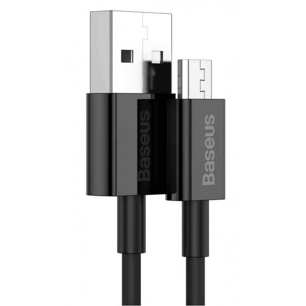 Фото - Кабель Baseus Superior Fast Charging USB-microUSB 2m Black (CAMYS-A01)