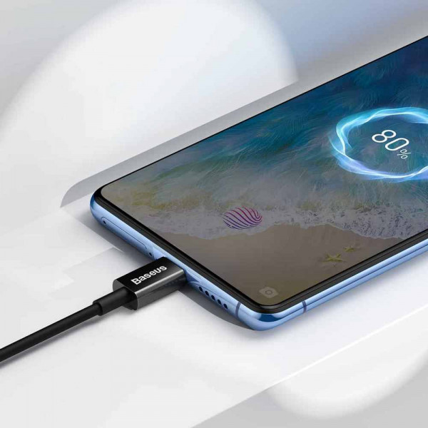 Фото - Кабель Baseus Superior Fast Charging USB-microUSB 2m Black (CAMYS-A01)