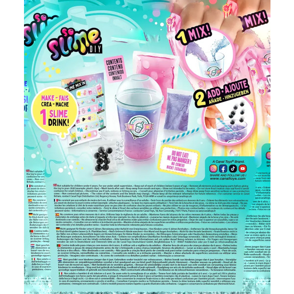 Фото - Фабрика слаймов Canal Toys Slime DIY Бабл Те в ассортименте (SSC252)