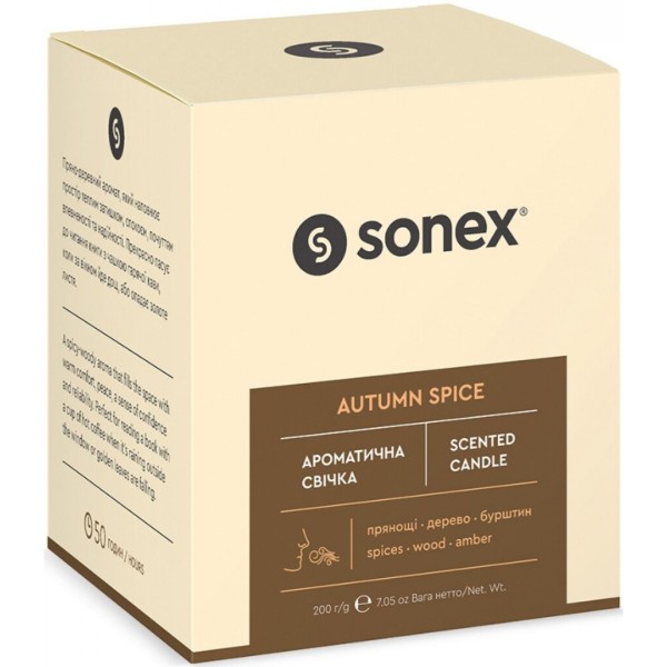 Фото - Свеча стекло Sonex Autumn Spice (SO102482)