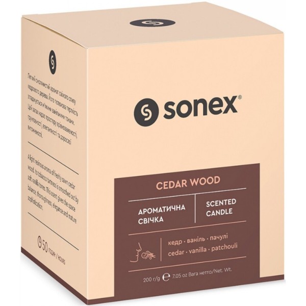 Фото - Свеча стекло Sonex Cedar Wood (SO102483)
