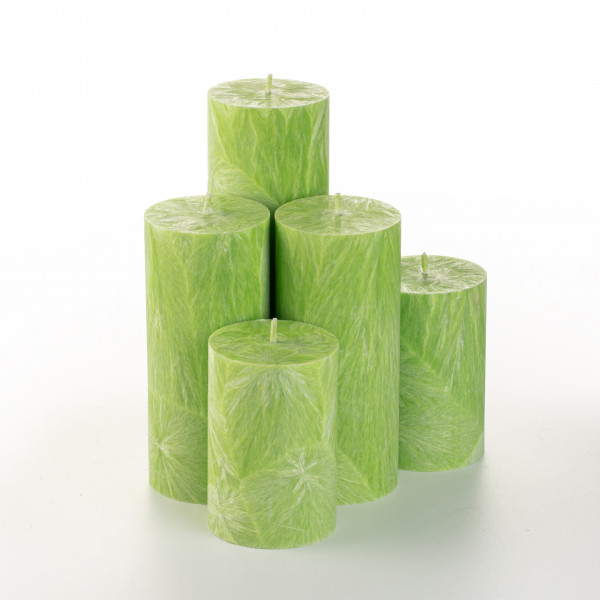 Фото - Свічка декоративна CandlesBio циліндр 70/100 мм Лайм (WP02 70/100)