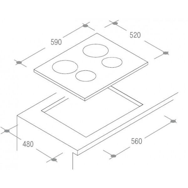 Фото - Варочная панель электрическая Candy CI640C