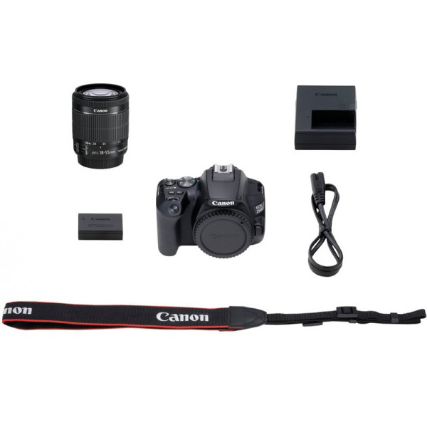Фото - Фотокамера зеркальная Canon EOS 250D kit 18-55 IS STM Black (3454C007)