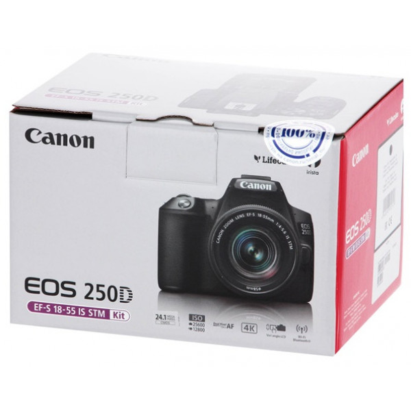 Фото - Фотокамера зеркальная Canon EOS 250D kit 18-55 IS STM Black (3454C007)