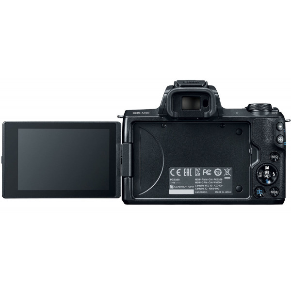Фото - Фотокамера бездзеркальна Canon EOS M50 + 15-45 IS STM Web Kit Black (2680C060WCK)