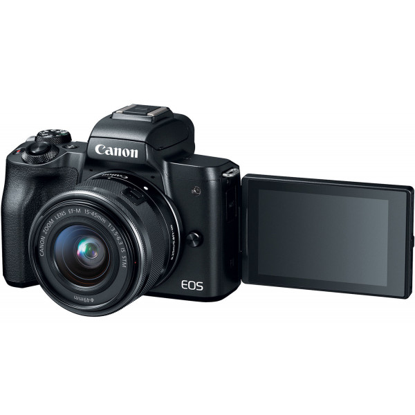Фото - Фотокамера бездзеркальна Canon EOS M50 + 15-45 IS STM Web Kit Black (2680C060WCK)