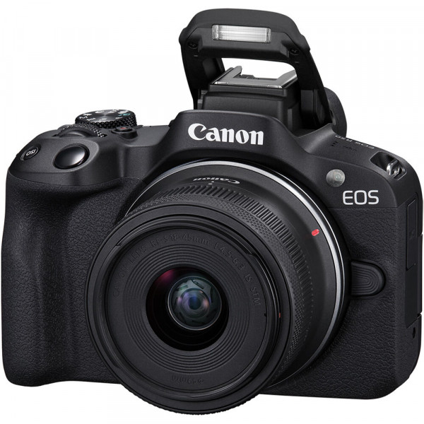 Фото - Фотокамера бездзеркальна Canon EOS R50+RF-S 18-45 IS STM Black (5811C033)