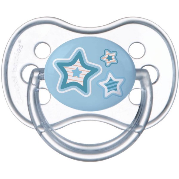 Фото - Симметричная пустышка Canpol babies Newborn baby Силиконовая 18+ мес., синие звезды, 1 шт. (22/582_blu)