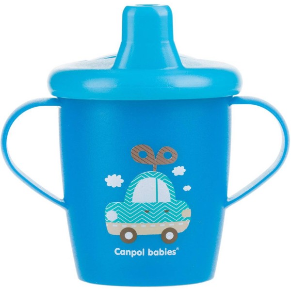 Фото - Чашка-непроливайка детская Canpol babies Toys синий, 250 мл. (31/200_blu)