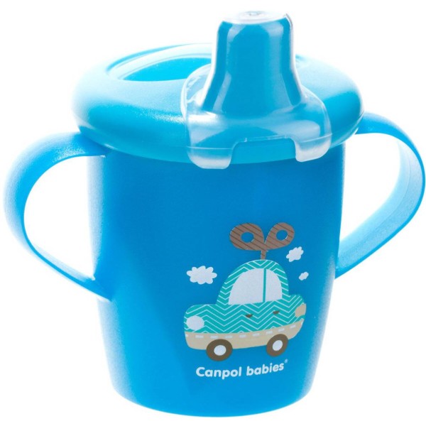 Фото - Чашка-непроливайка детская Canpol babies Toys синий, 250 мл. (31/200_blu)
